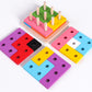 Wooden Tetris sets of columns