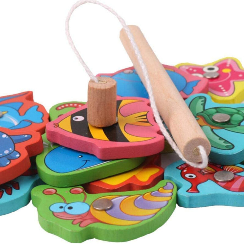 Magnetic Fishing Toy Set Sea Animals