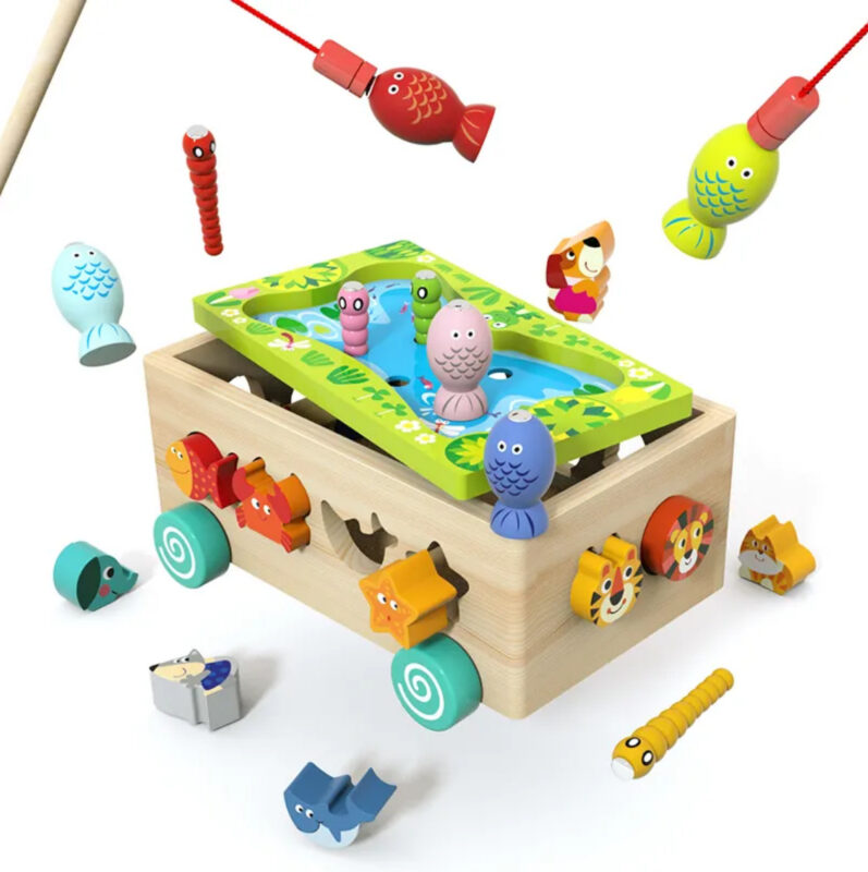 Animal Fishing Toy Car