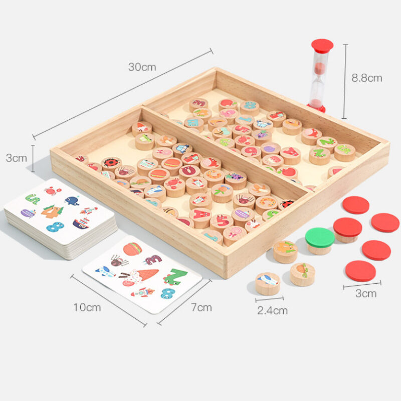 Wooden Memory Chess Board Game