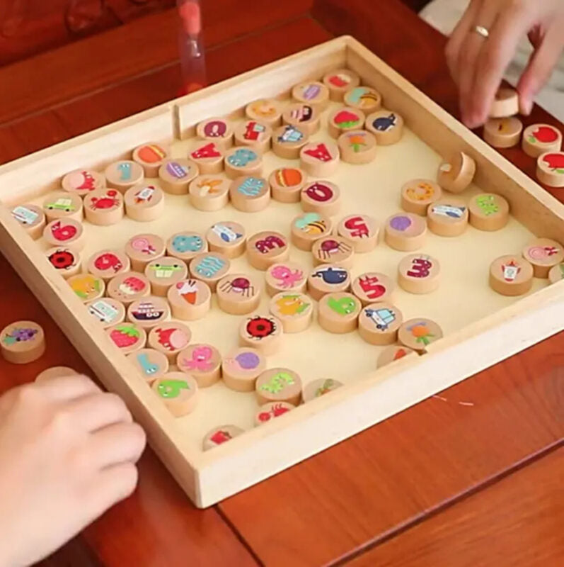 Wooden Memory Chess Board Game