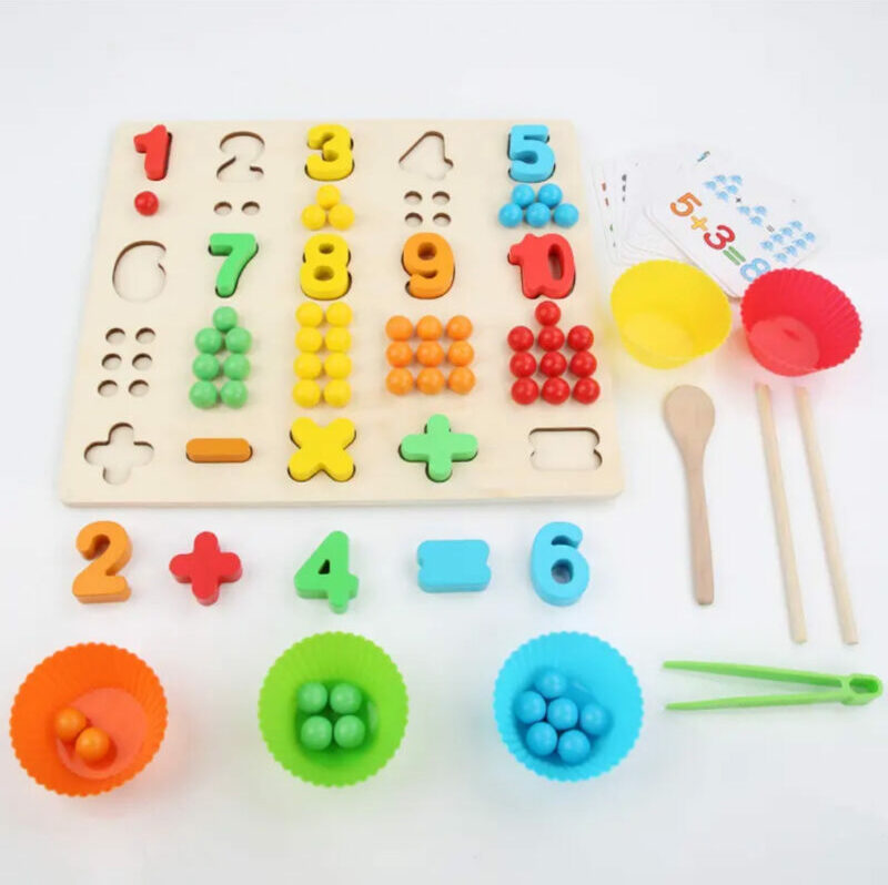 Wooden Montessori Math Counting Board