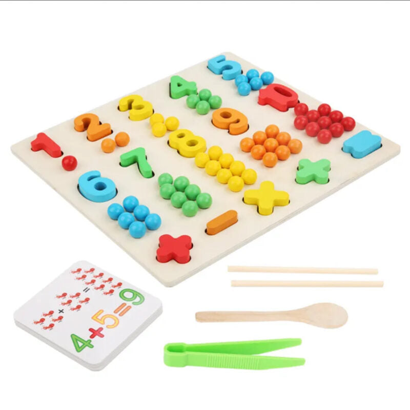 Wooden Montessori Math Counting Board