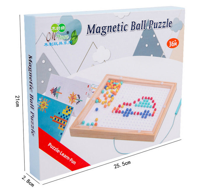 Magnetic ball puzzle