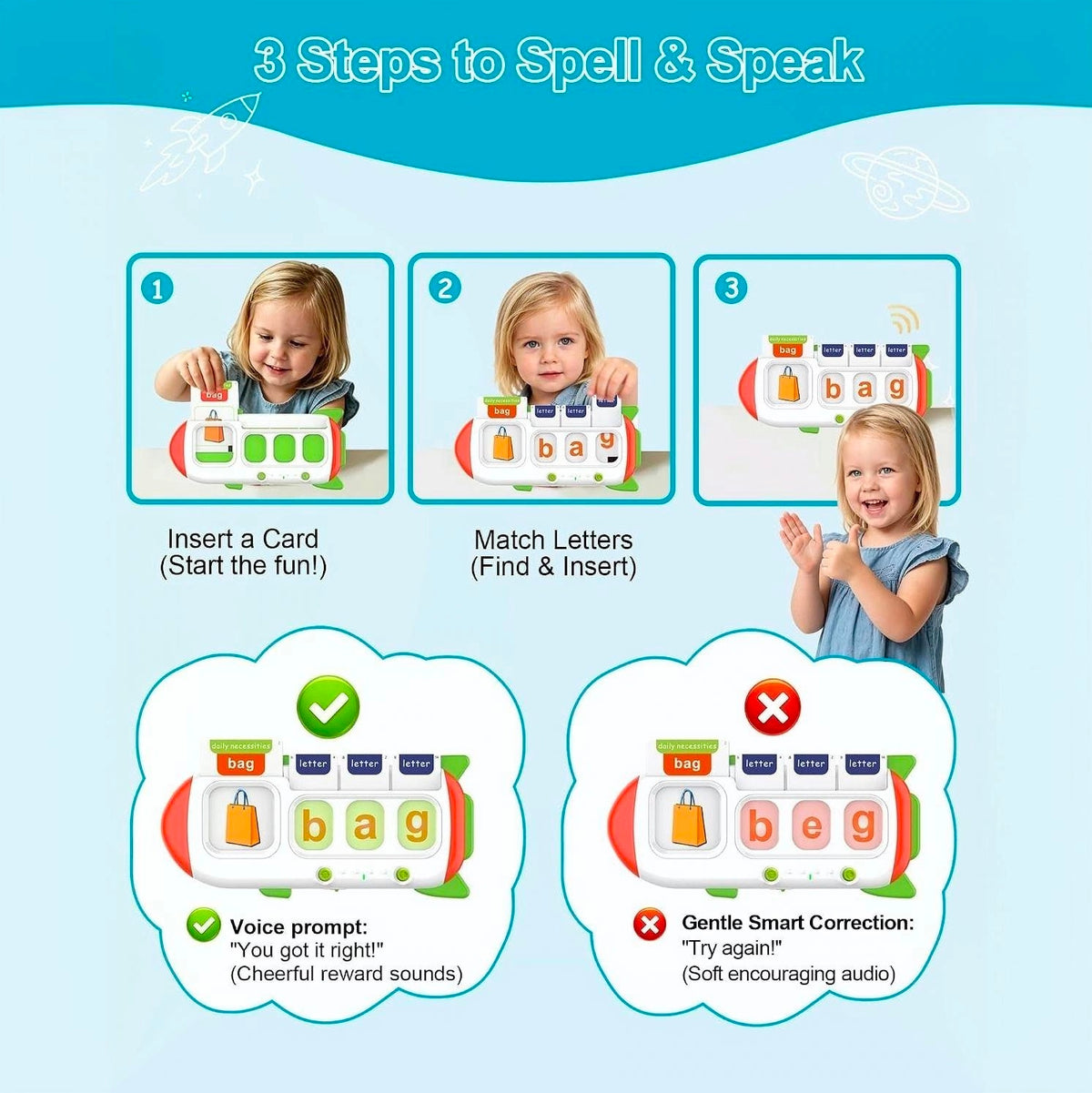 Talking Spelling Toy for Kids