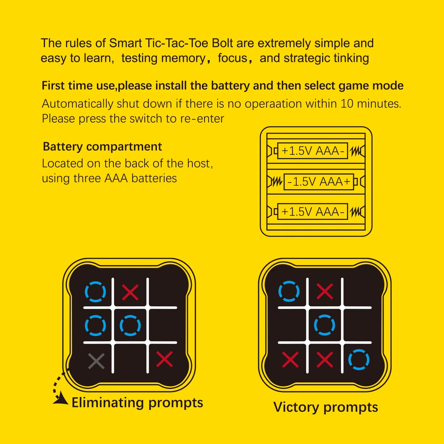 Electronic Tic Tac Toe Handheld Game