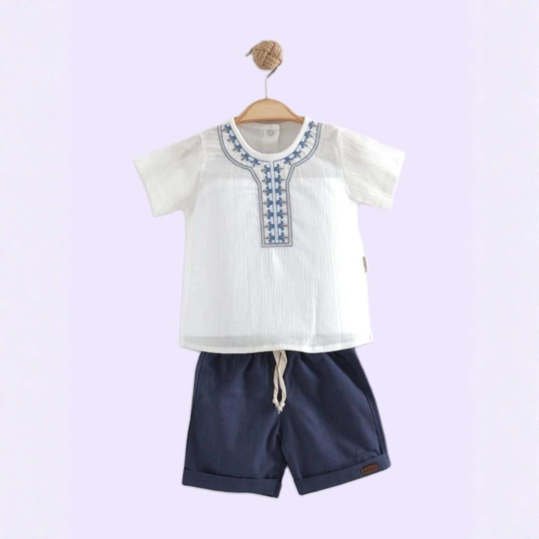 Baby Boy Casual Summer Outfit with Shorts