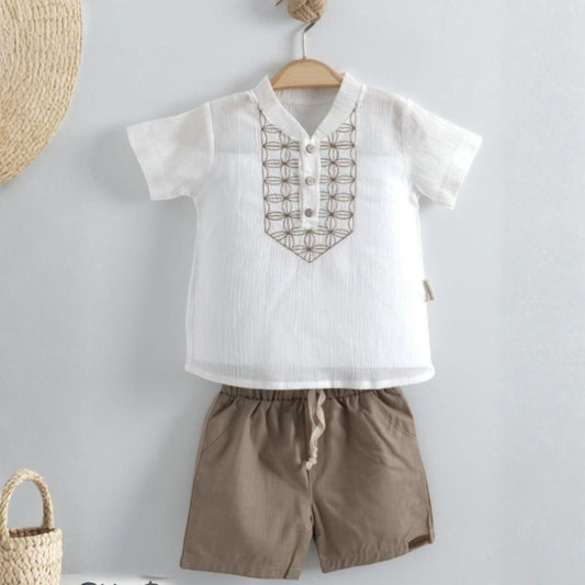 Baby Boy Casual Summer Outfit with Shorts