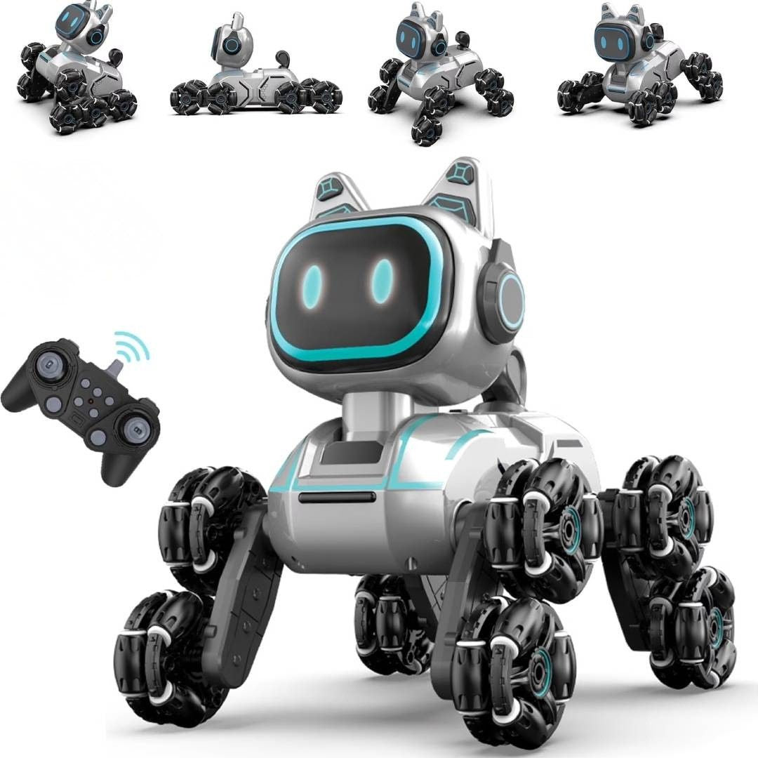 8WD Robot Dog – RC Stunt Car with Lights & Music