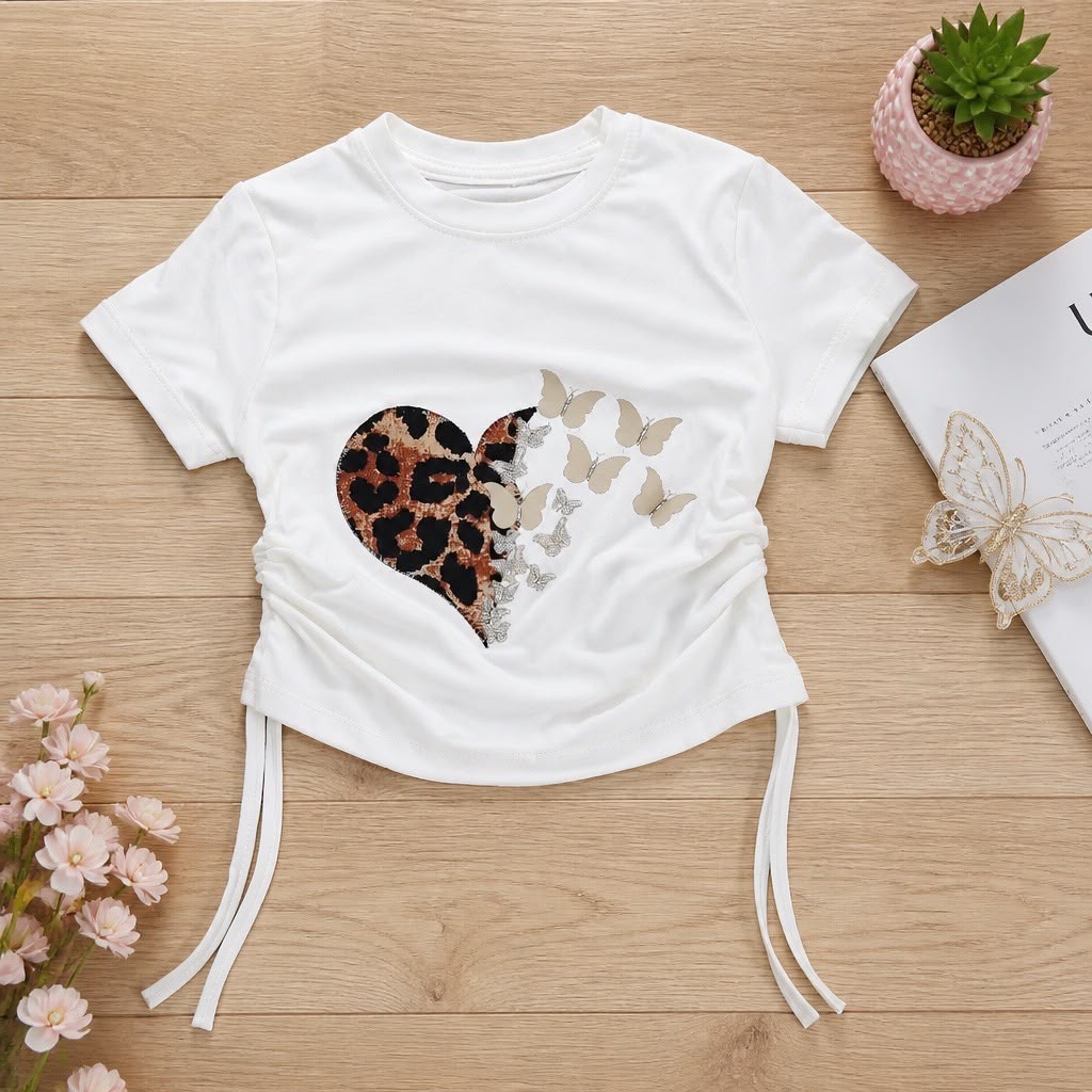 Girls' Leopard Chic Summer Set 3 pcs