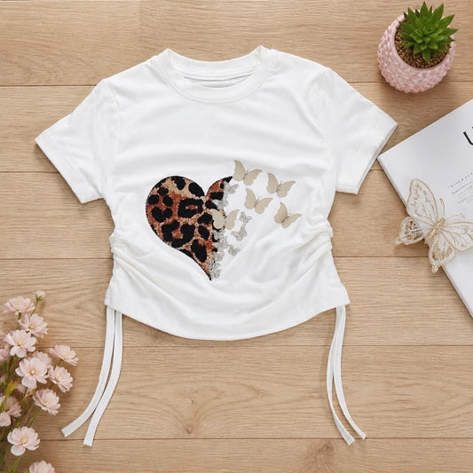 Girls' Leopard Chic Summer Set 3 pcs