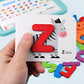 Wooden Early Education  ABC  Letter Cards 72 pcs