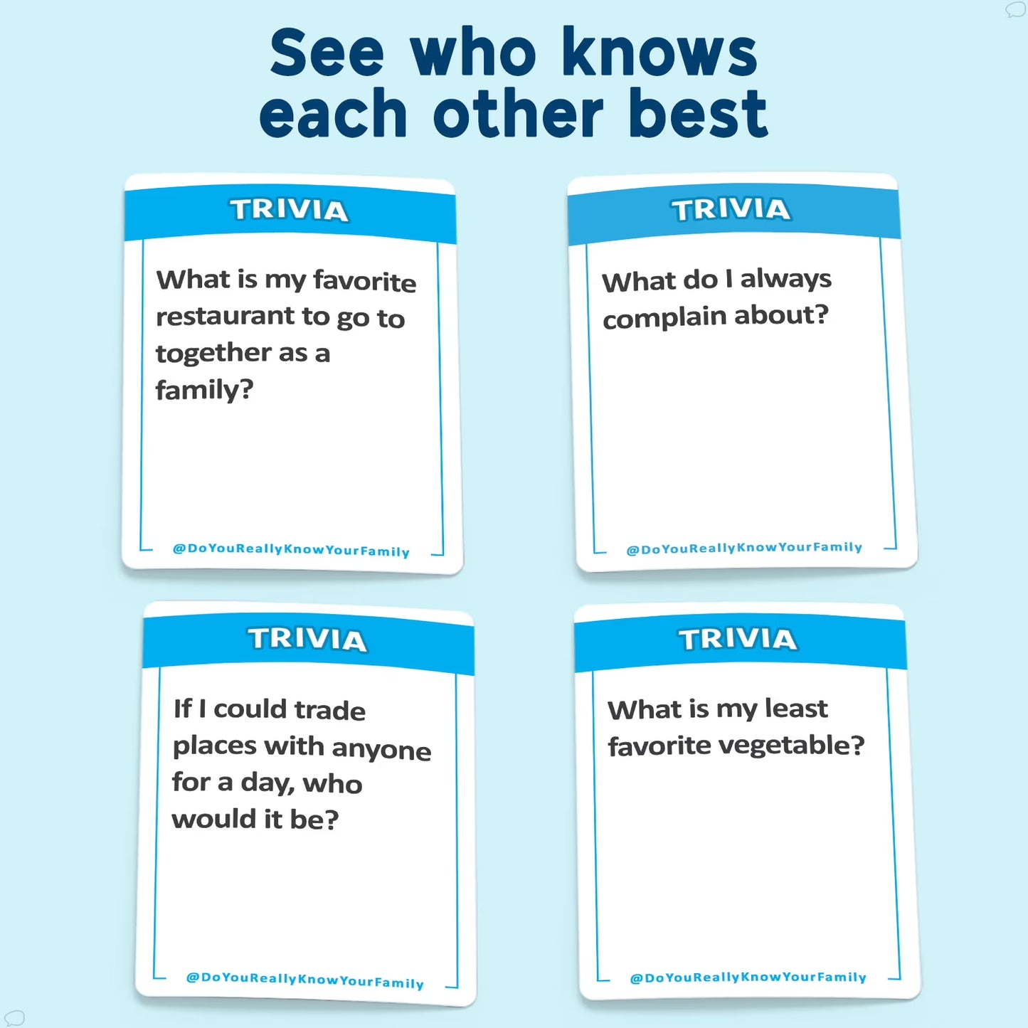 Do You Really Know Your Family? – Fun Family Card Game