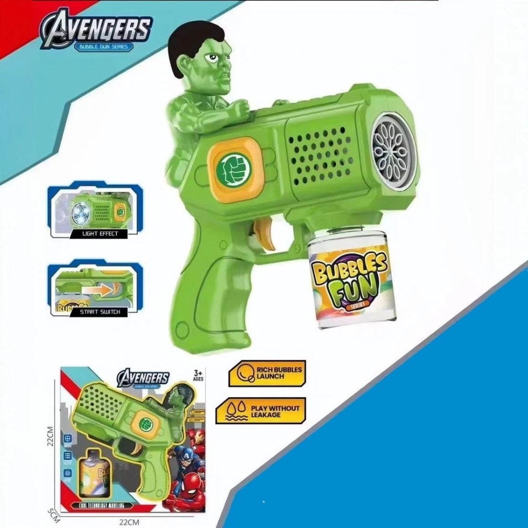 Avengers Bubble Gun Series – Spider-Man & Hulk Edition
