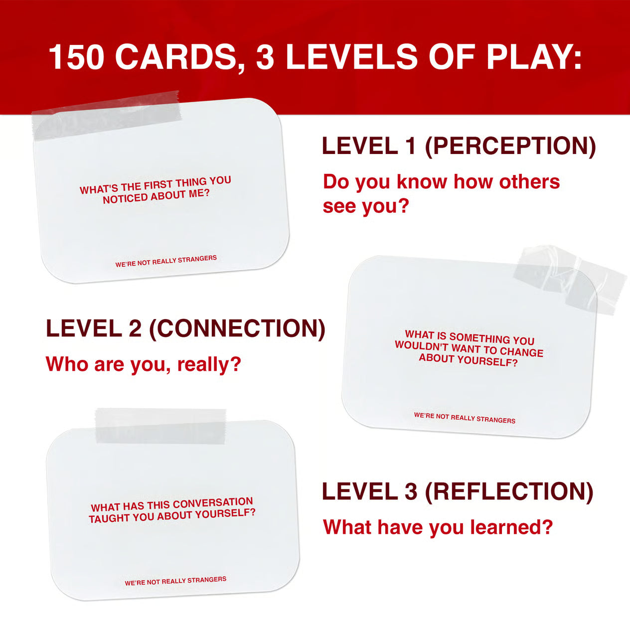 WE'RE NOT REALLY STRANGERS Card Game