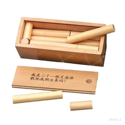 cylindre-en-bois-puzzle-toy-kong-ming-lock-puzzle