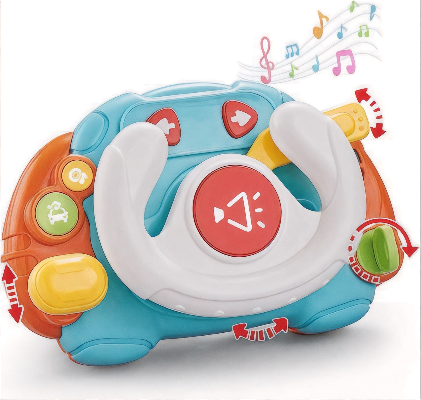 Interactive Musical Steering Wheel Toy
