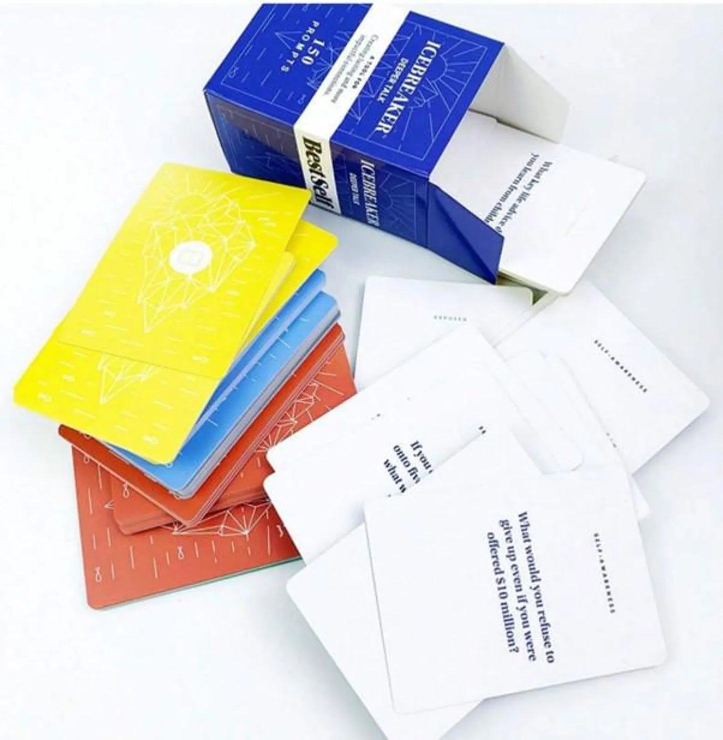 Icebreaker Deeper Talk Card Game – 150 Conversation Cards