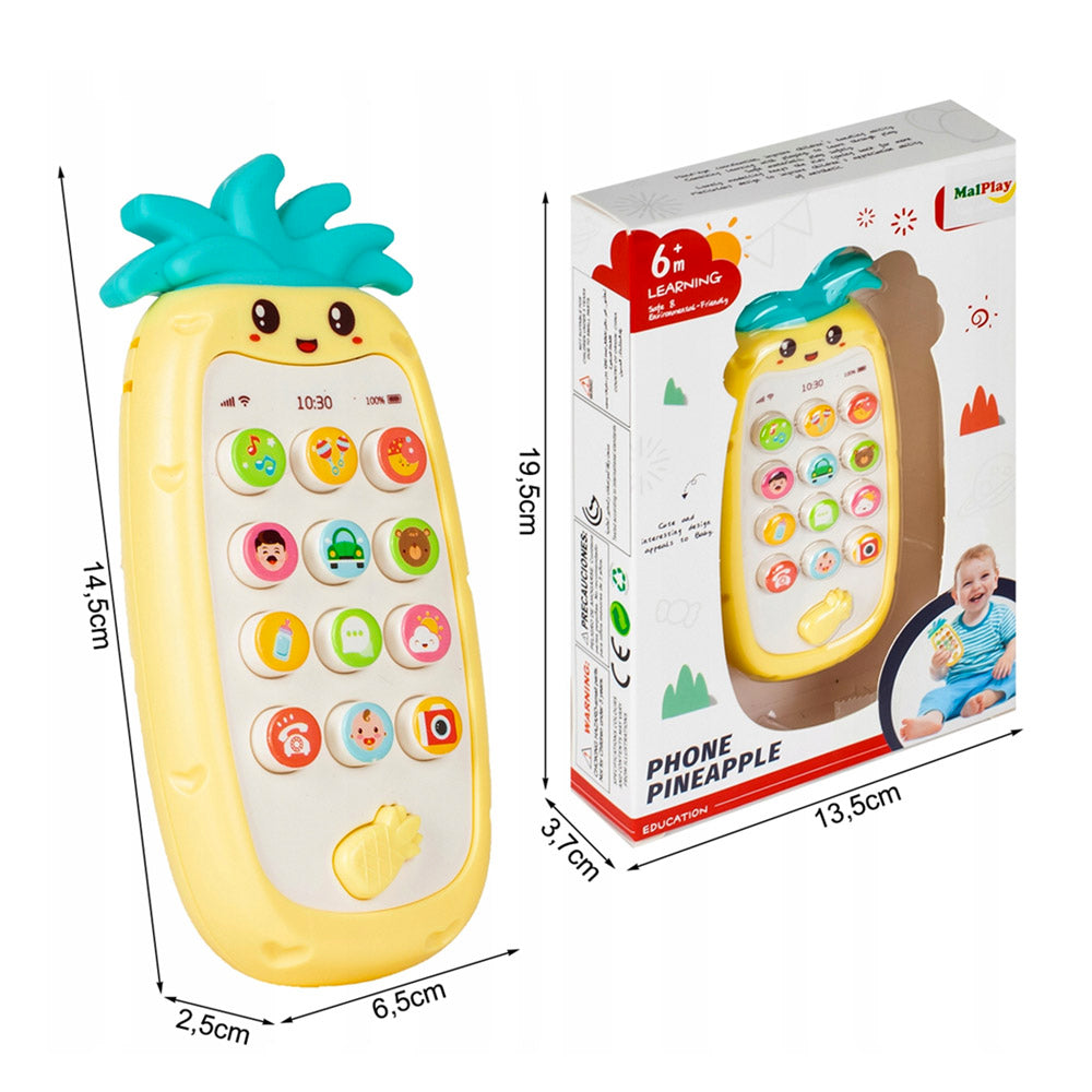 Pineapple Phone Toy | Musical Phone for Babies & Toddlers