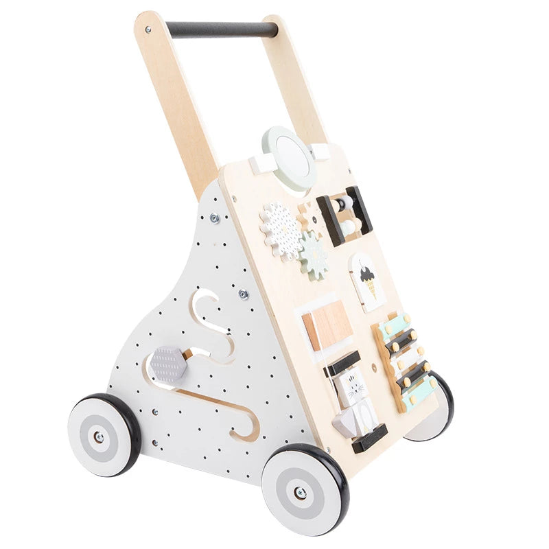 Wooden stroller for children
