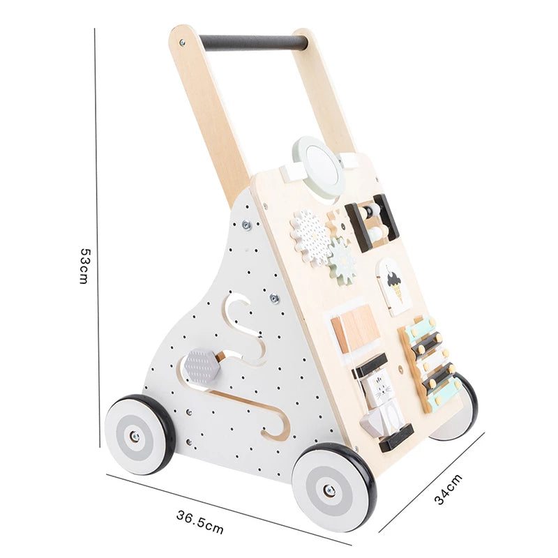 Wooden stroller for children