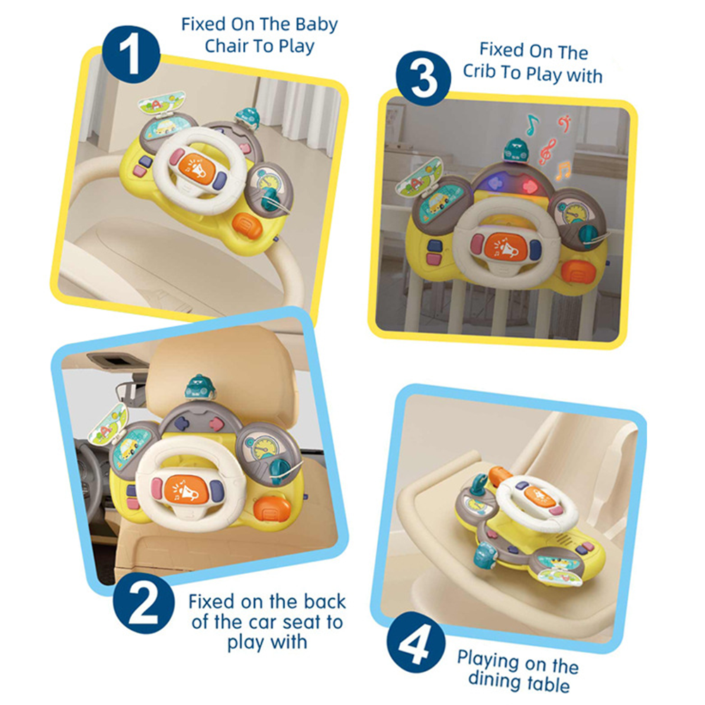 Baby Musical Steering Wheel Toy – Interactive Driving Fun for Toddlers