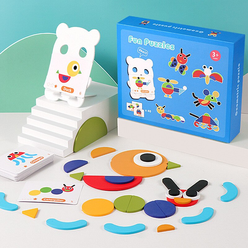 Montessori Tangram Puzzle Board – Creative Pattern