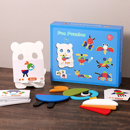 Montessori Tangram Puzzle Board – Creative Pattern