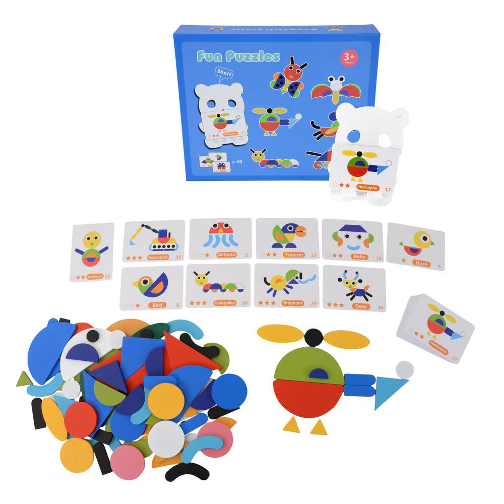 Montessori Tangram Puzzle Board – Creative Pattern