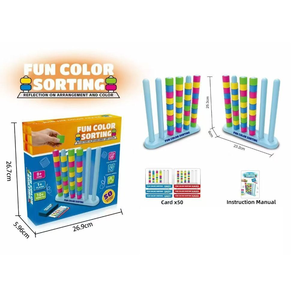 Color Tower Challenge Game | Fast-Paced Family Stacking & Color Matching Party Game