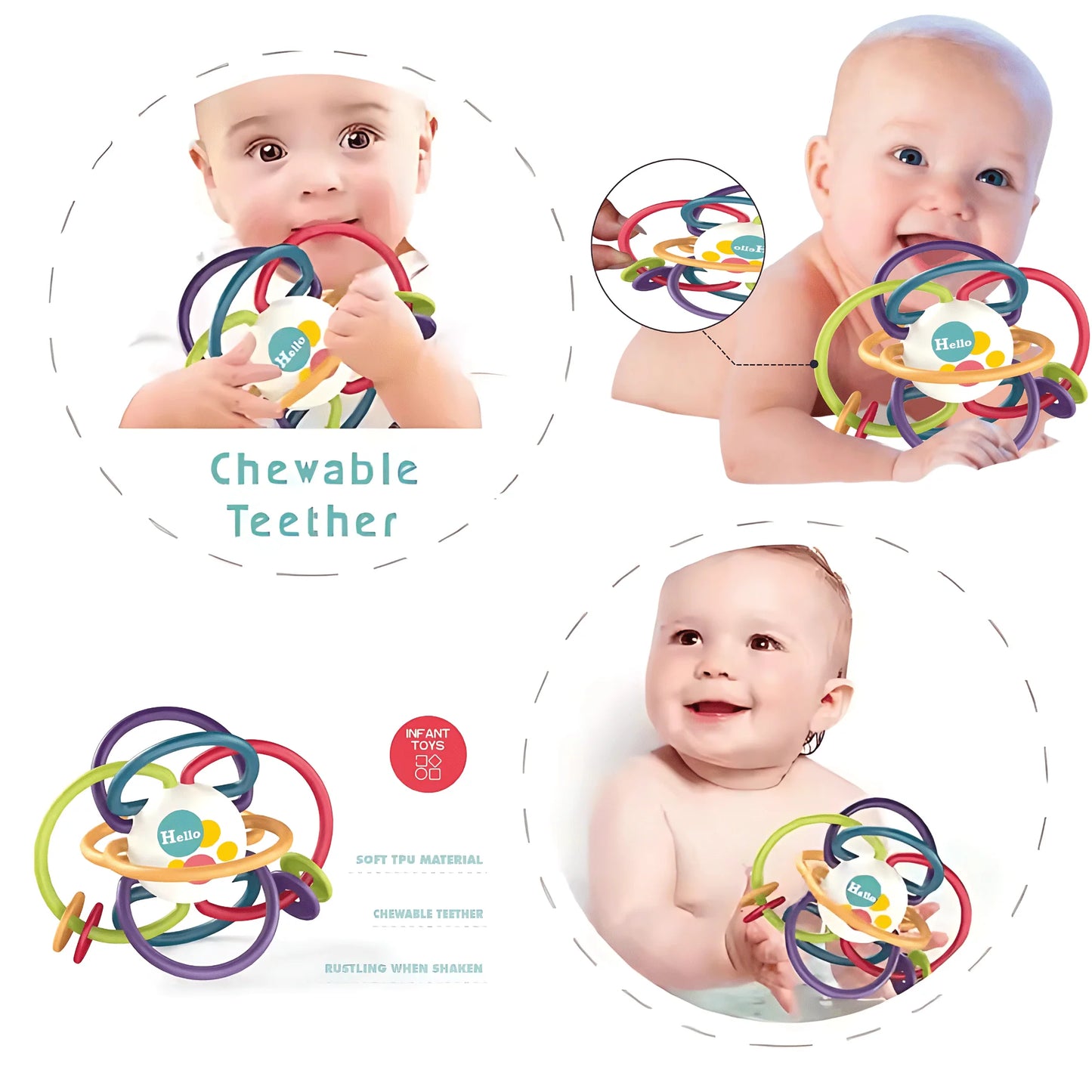 Silicone Baby Teething Ball
